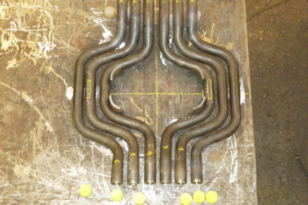 Ausbiegungen aus Rohr d38x5